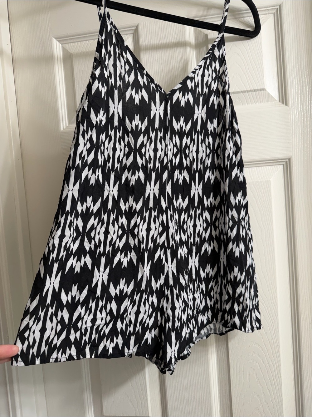 Victoria’s Secret black, and white white romper